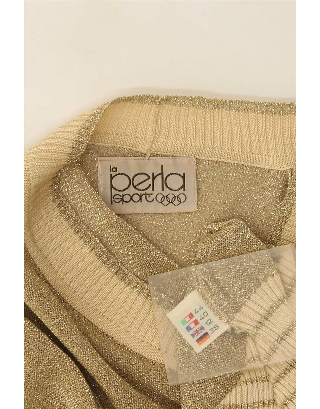 La Perla Womens Cardigan Sweater UK 12 Medium Or Moucheté