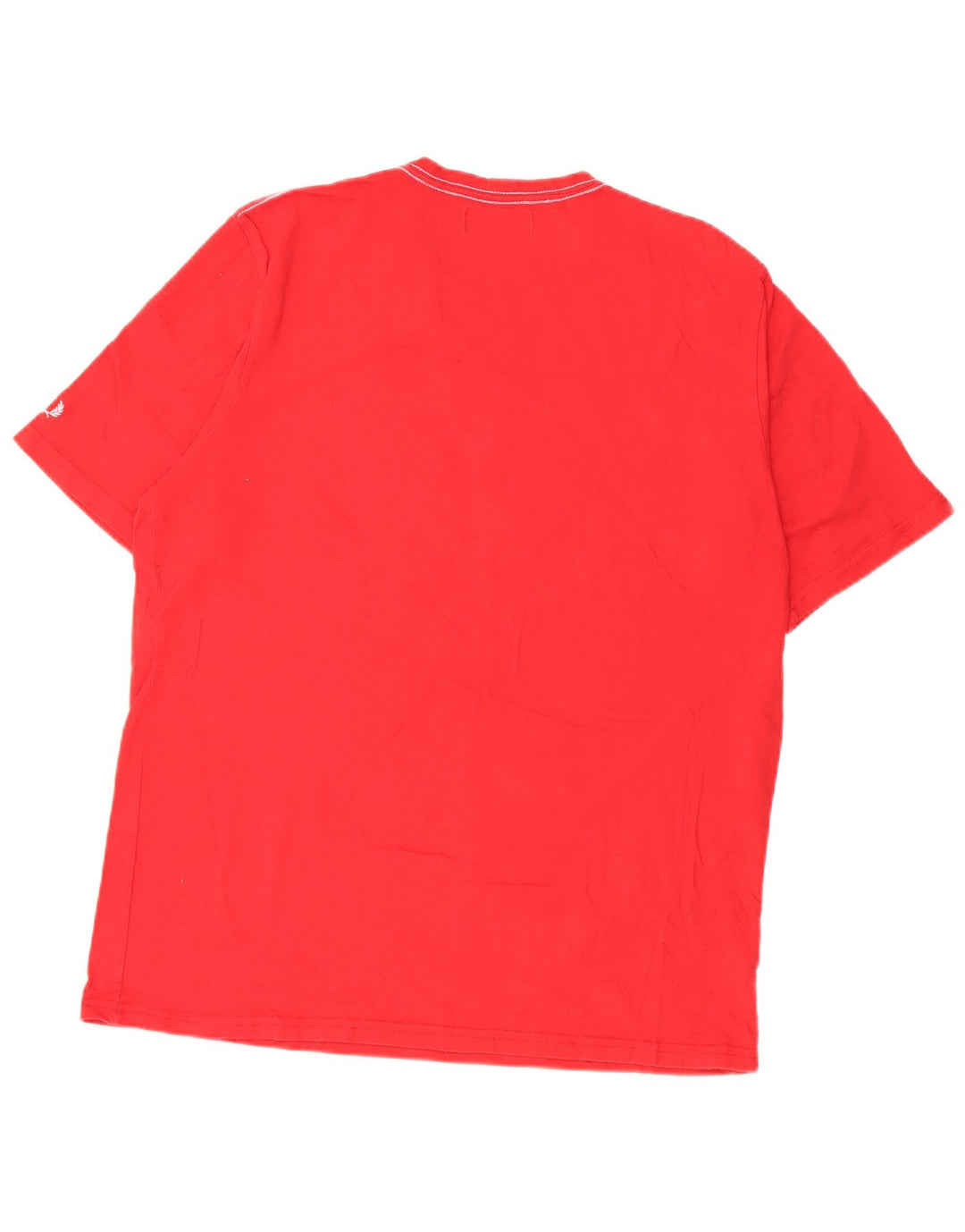 Fred Perry T-shirt graphique pour homme en coton rouge Large