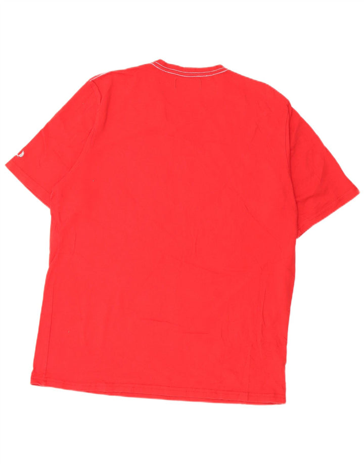 Fred Perry T-shirt graphique pour homme en coton rouge Large
