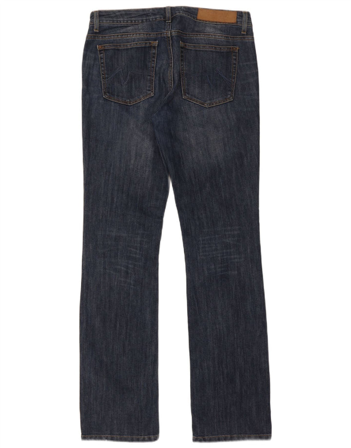 Zara Jeans Bootcut Femme EU 42 Large W32 L32 Bleu Marine Coton
