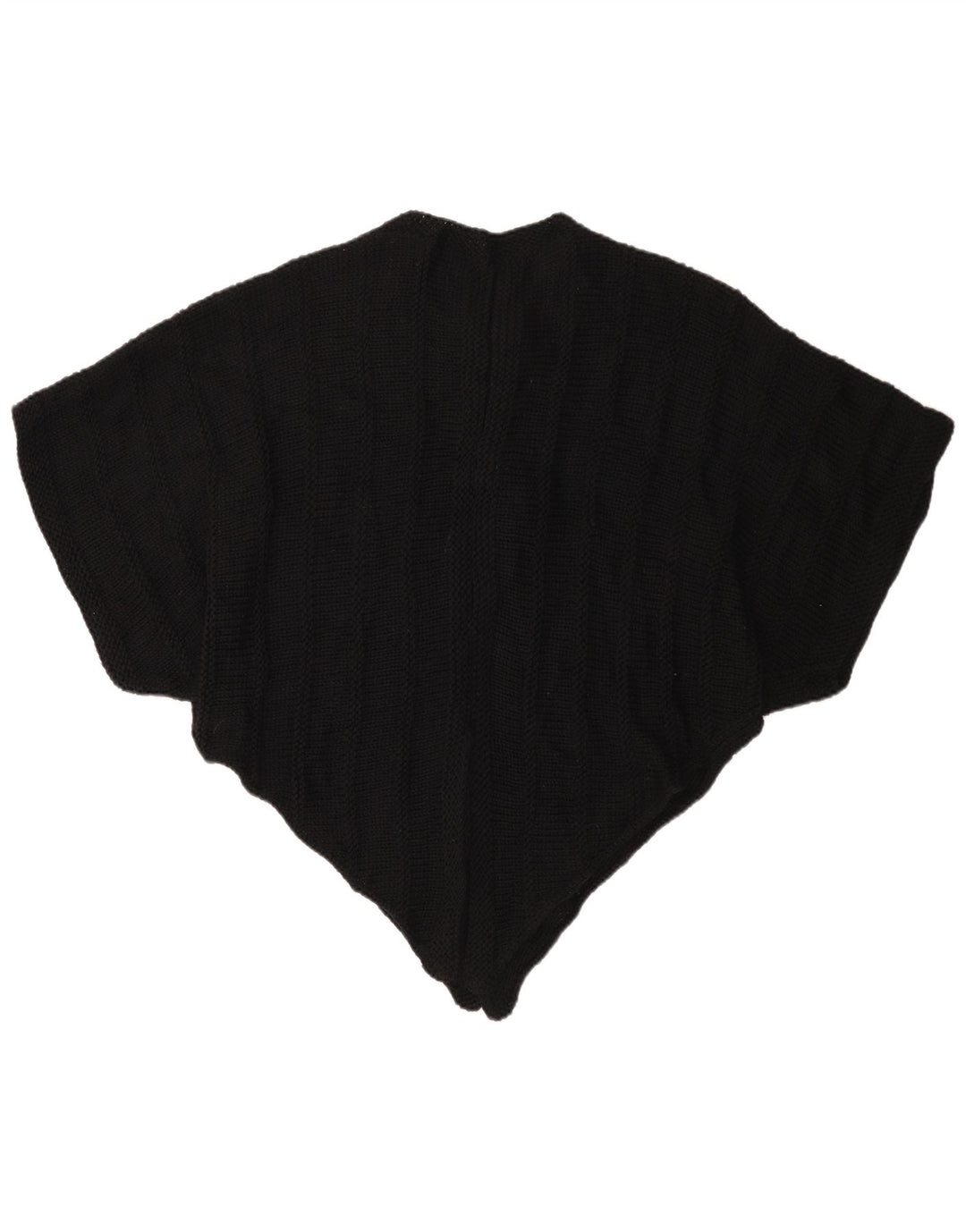 vintage Femme Asymétrique Poncho Jumper Taille Unique Noir