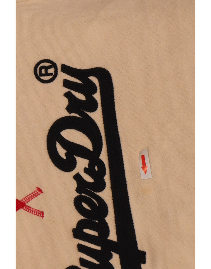 Superdry Sweat-shirt pour femme UK 12 Medium Off White Colourblock