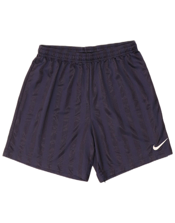 Nike Short de sport pour homme Large Bleu marine rayé