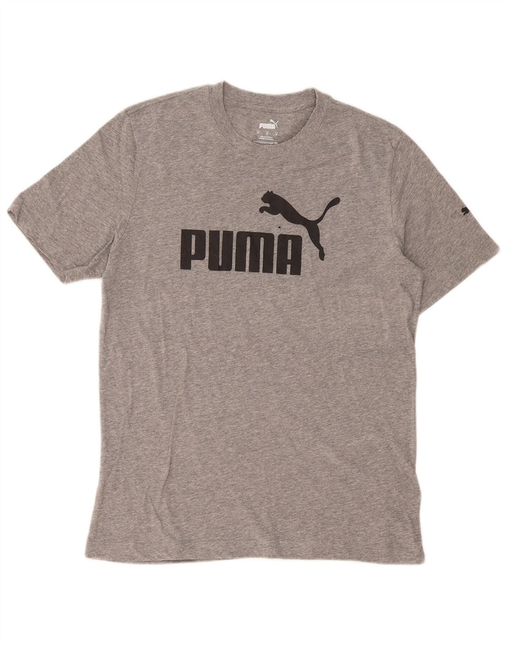 Puma T-Shirt Graphic Homme Gris Moyen Coton