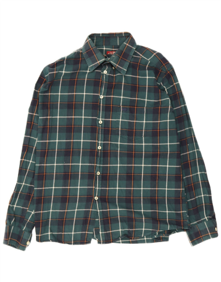 Carrera Chemise Regular Fit en Flanelle XL pour Homme Vert à Carreaux en Coton