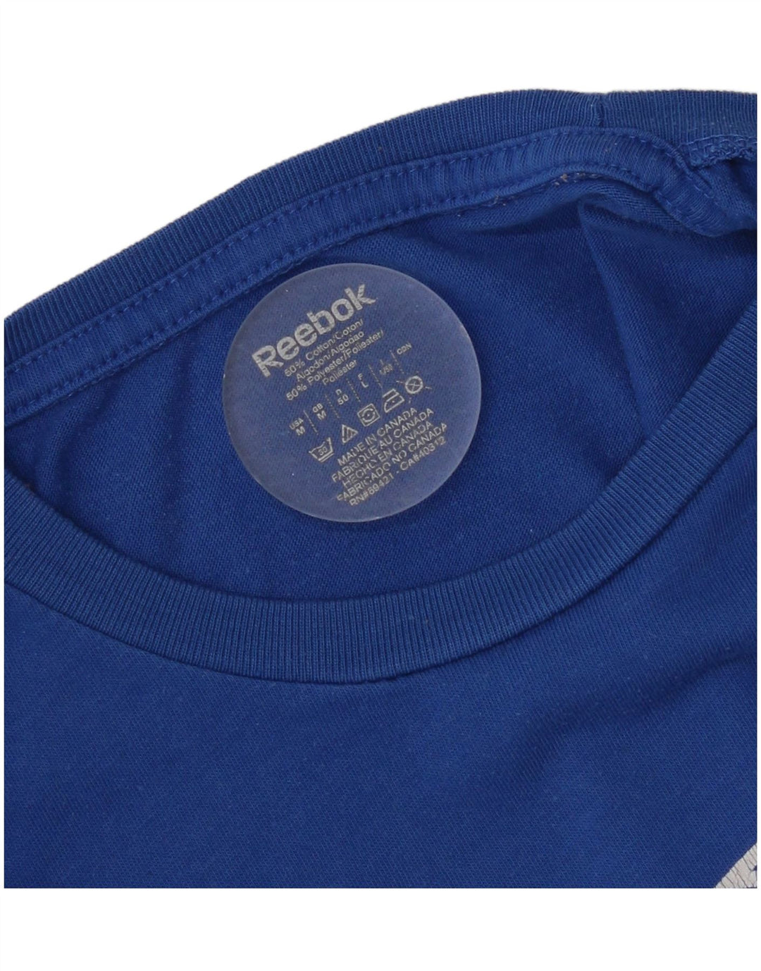 Reebok Tee-Shirt Graphic Homme Bleu Moyen Coton
