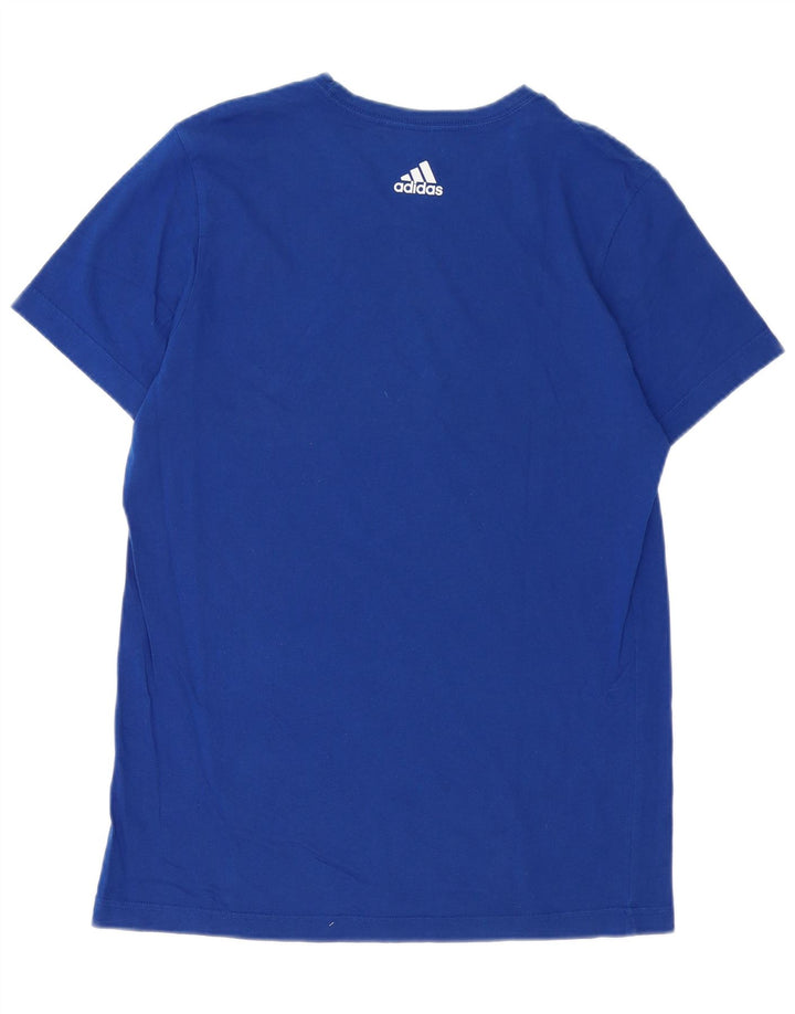 Adidas T-Shirt Graphique Homme Bleu Moyen