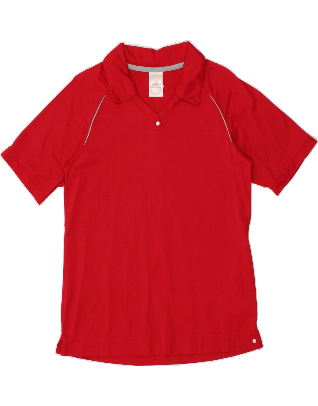 ADIDAS Womens Climalite Polo shirt UK 14 Medium Red Polyester Vintage Adidas and Second-Hand Adidas from Messina Hembry 