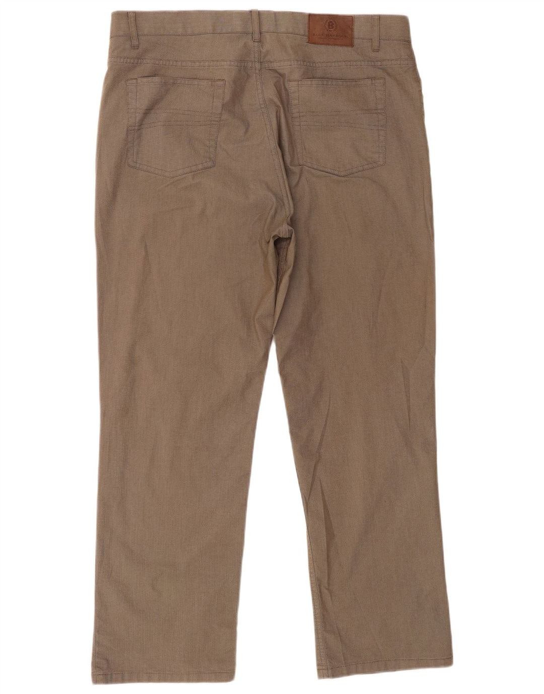 Marks & Spencer Pantalon chino Blue Harbor pour homme W38 L29 à carreaux marron