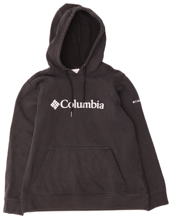 Columbia Pull à capuche graphique pour garçon 13-14 ans Grand Noir Coton