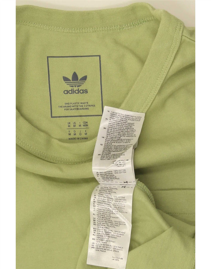 Adidas T-Shirt Homme Vert Moyen Coton
