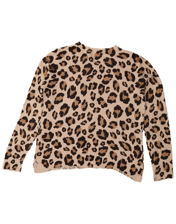 Marks & Spencer Pull à col rond pour femme UK 16 Large Beige