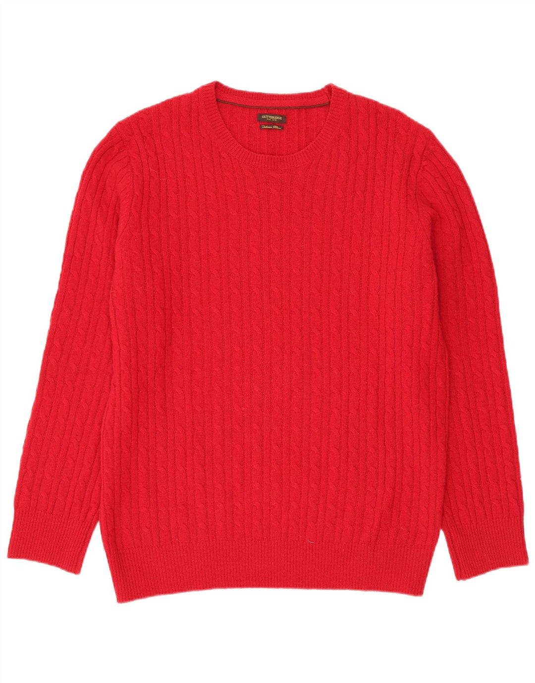 GUTTERIDGE Pull à col rond pour homme 2XL Rouge