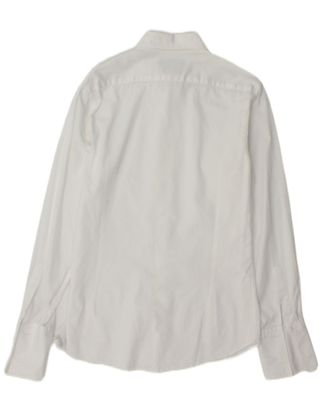 Massimo Dutti Chemise slim fit pour homme Taille 39 15 1/2 Blanc moyen