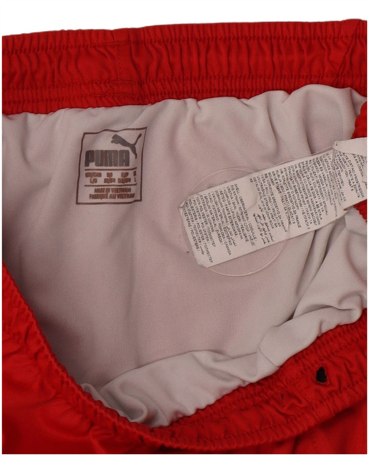 Puma Short de sport pour homme Large Rouge Polyester