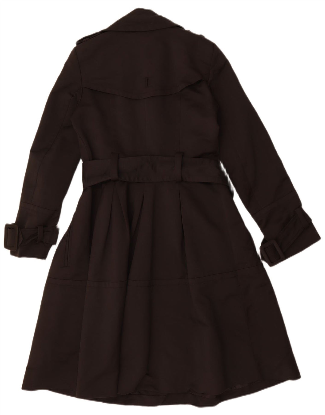 Zara Trench-Coat Double Boutonnage Femme UK 10 Petit Marron