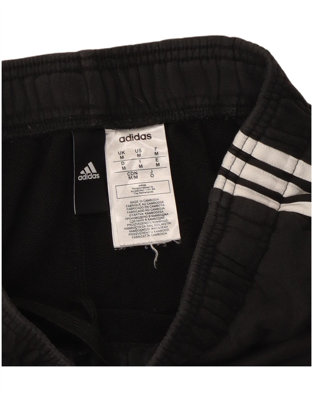Adidas Pantalon de survêtement pour homme en coton noir moyen