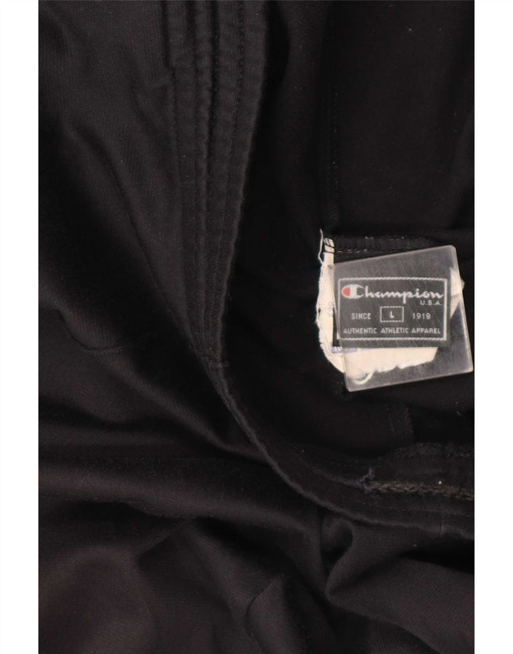 Champion Pantalon de survêtement pour homme Large Noir Polyester
