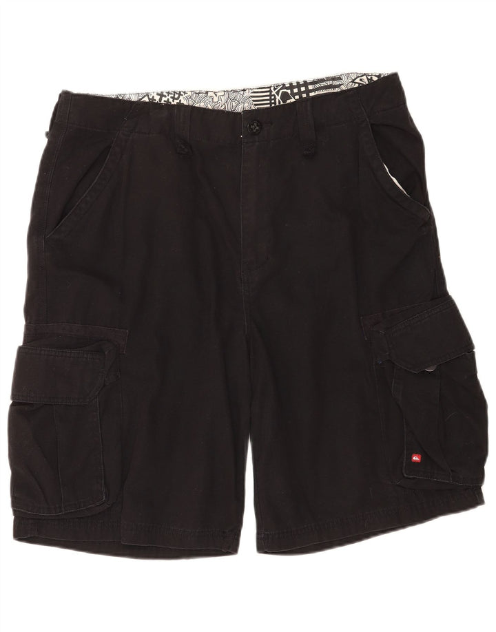 Quiksilver Short Cargo Homme W34 Large Noir Coton