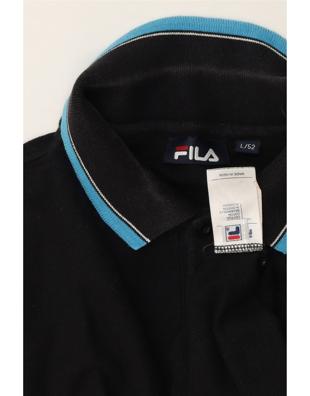 Fila Polo Homme IT 52 Large Noir Coton