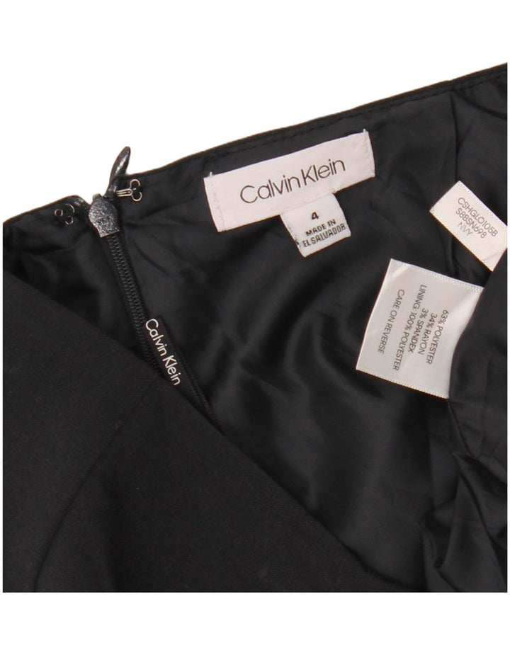 CALVIN KLEIN Jupe portefeuille femme US 4 Small W30 Noir Polyester