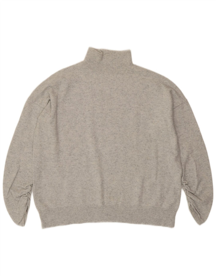 MINT VELVET Pull col roulé pour femme UK 14 Gris moyen moucheté