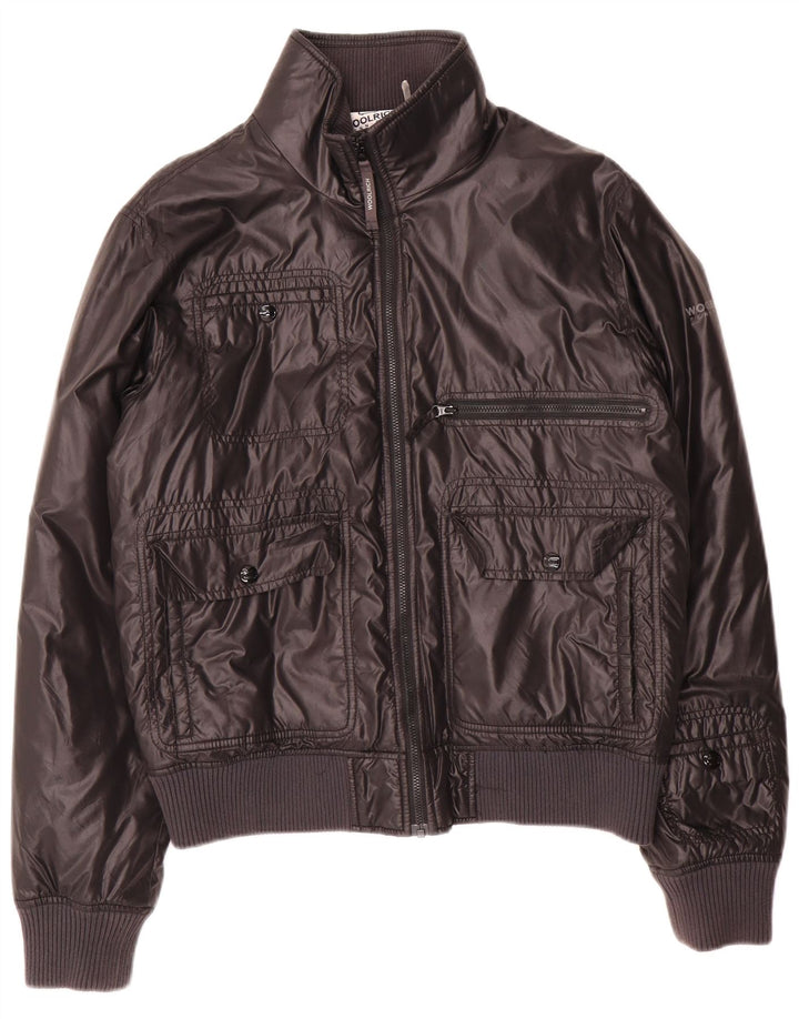 Woolrich Veste Bomber Homme UK 38 Medium Noir Nylon