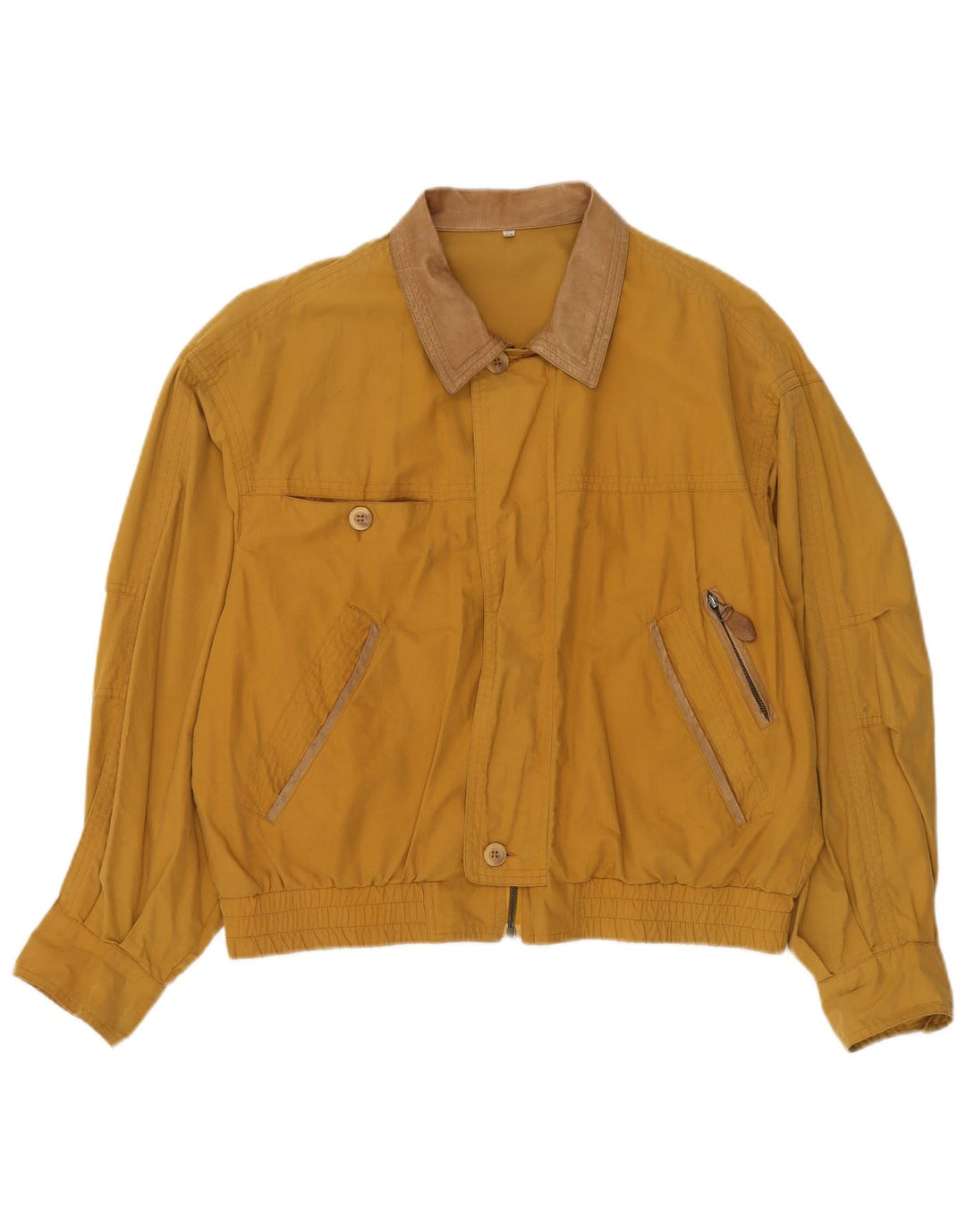 Ciao Veste Bomber Homme IT 50 Large Jaune Coton Classique