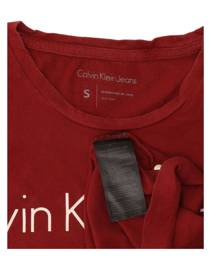 CALVIN KLEIN JEANS T-Shirt Graphique Homme Petit Rouge Coton