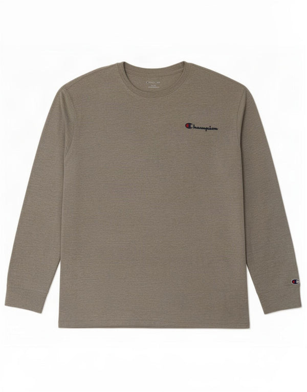 Champion Haut Homme Manches Longues XL Gris Moucheté Coton