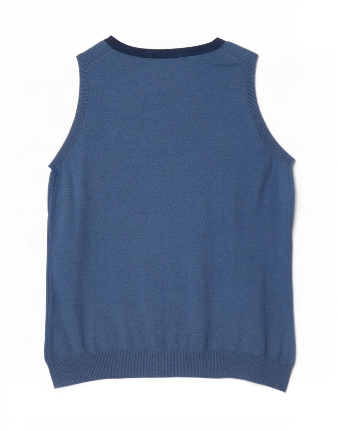 Boden Womens Vest Débardeur UK 10 Small Bleu Coton