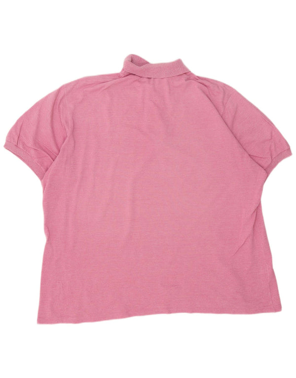Lacoste Polo Homme Taille 8 3XL Rose Moucheté Coton