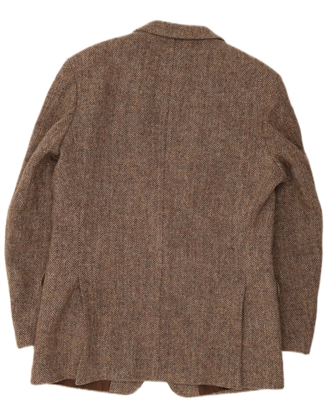 Harris Tweed Veste blazer St. Michael pour homme UK 40 grands chevrons marron