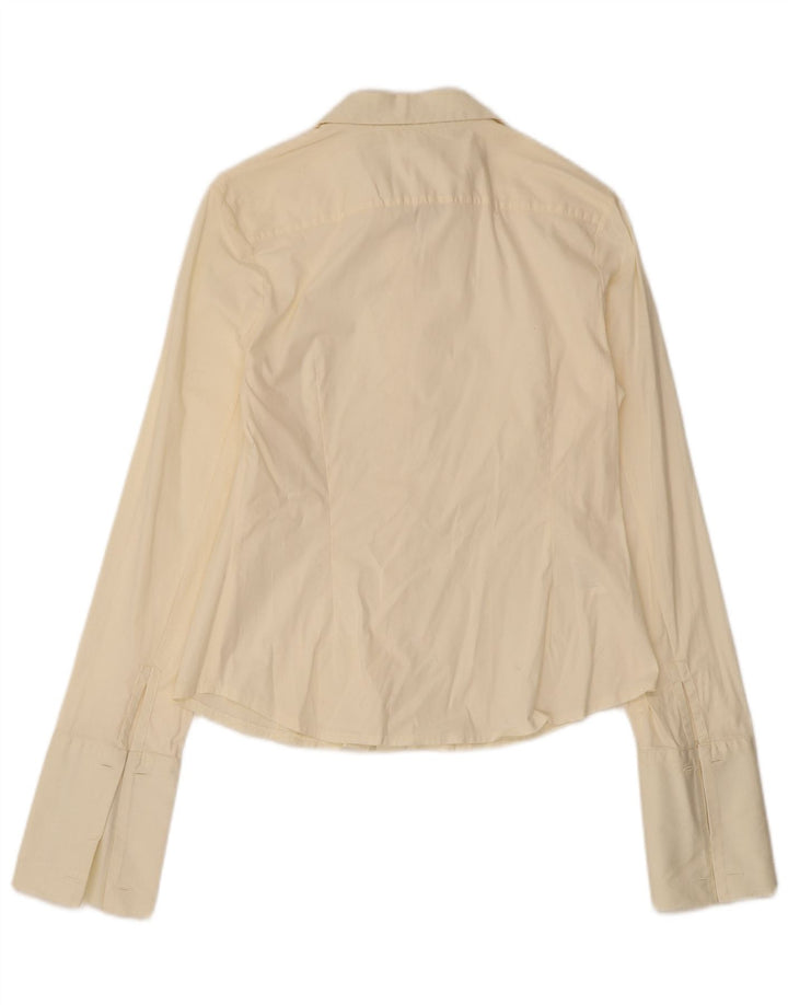 Laura Ashley Chemise formelle pour femme UK 12 Coton beige moyen