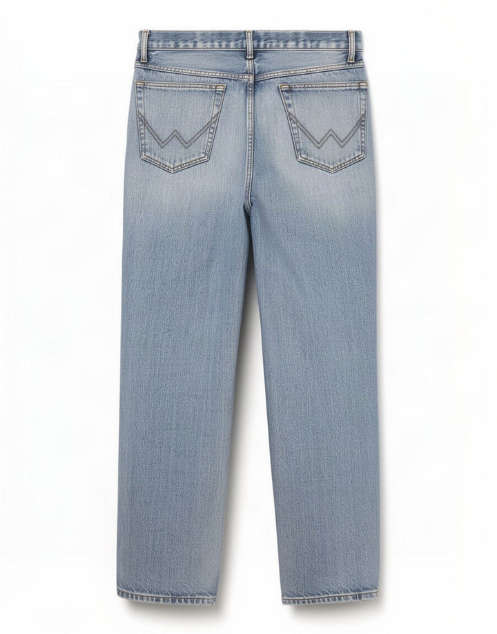 Wrangler Jean droit Texas femme W34 L32 bleu coton