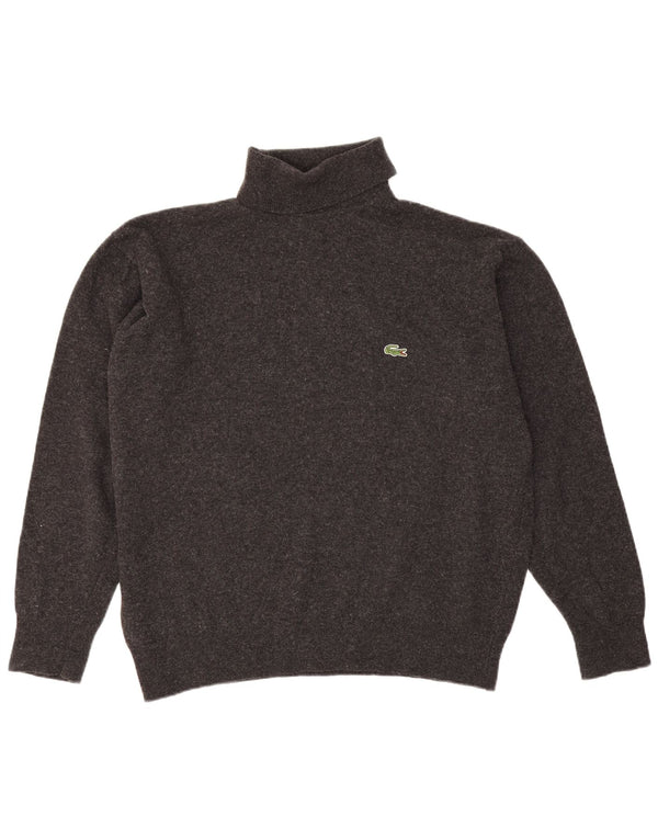 Lacoste Pull col roulé pour homme Taille 6 XL Gris laine d'agneau