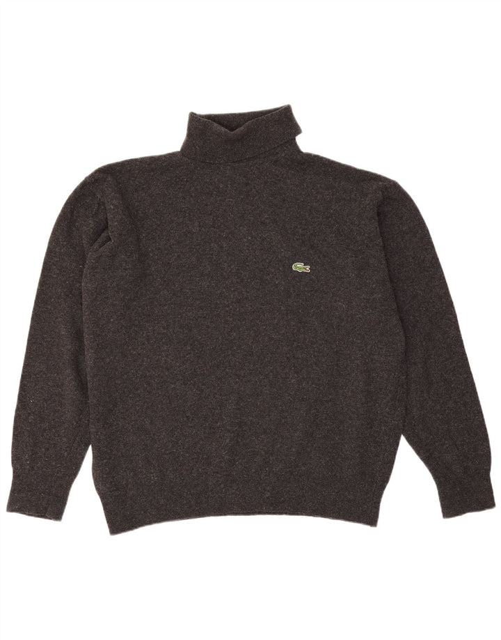 Lacoste Pull col roulé pour homme Taille 6 XL Gris laine d'agneau