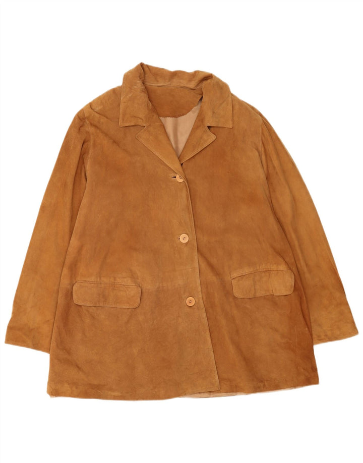 Conbipel Veste En Daim Femme IT 44 Cuir Beige Moyen