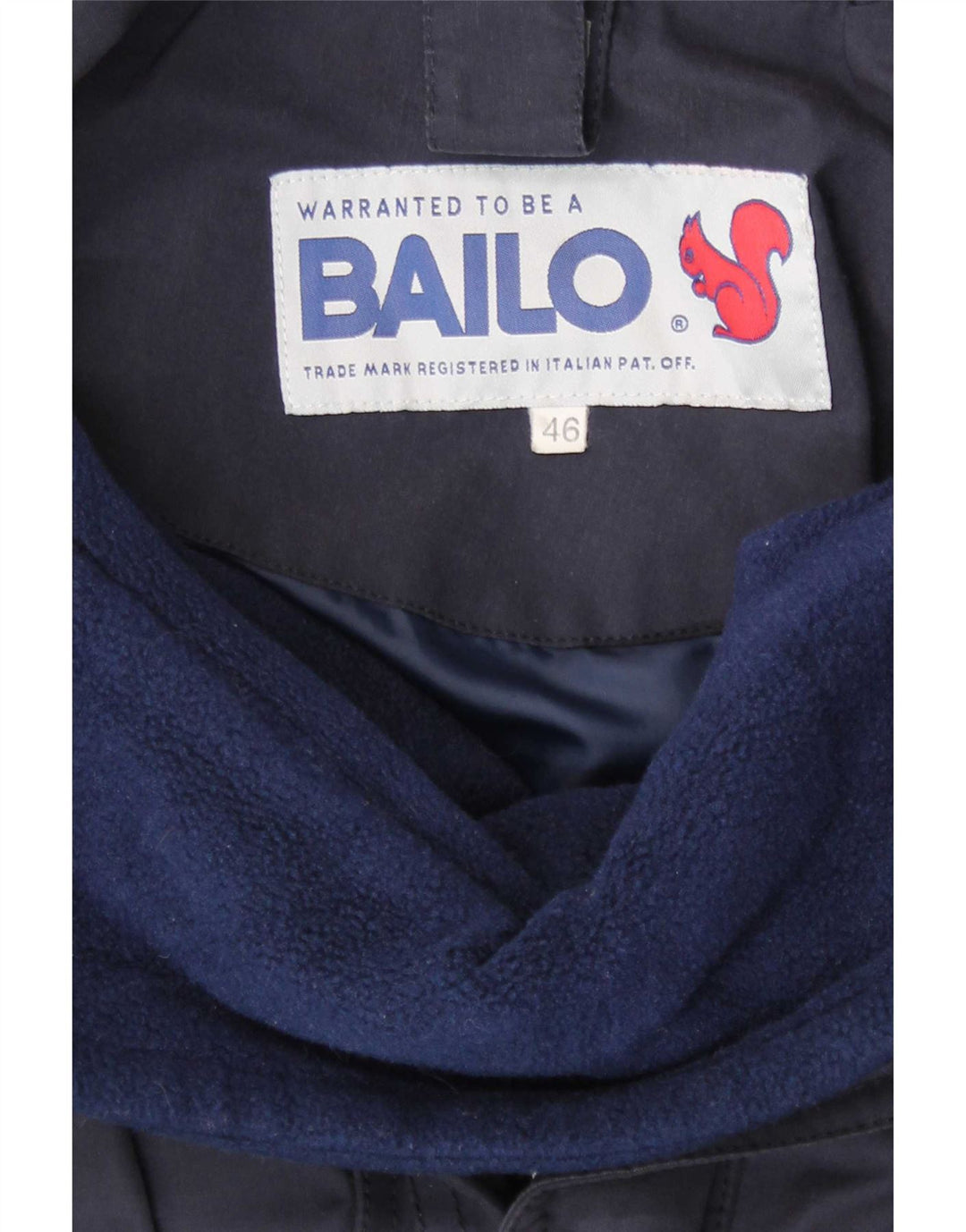 Bailo Veste coupe-vent à capuche pour homme IT 46 Small Bleu marine en coton