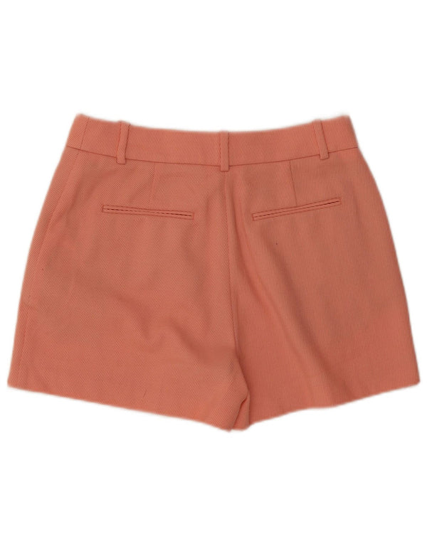 Reiss Womens High Waist Chino Shorts UK 10 Small W30  Pink Polyester