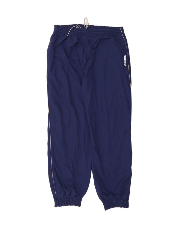 HUMMEL Mens Tracksuit Trousers Joggers 2XL  Navy Blue Polyester Vintage Hummel and Second-Hand Hummel from Messina Hembry 