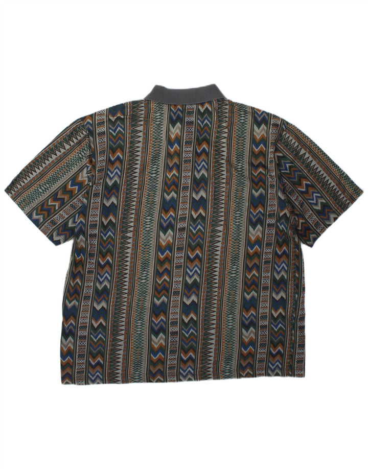 Mango Polo Homme XL Multicolore Géométrique