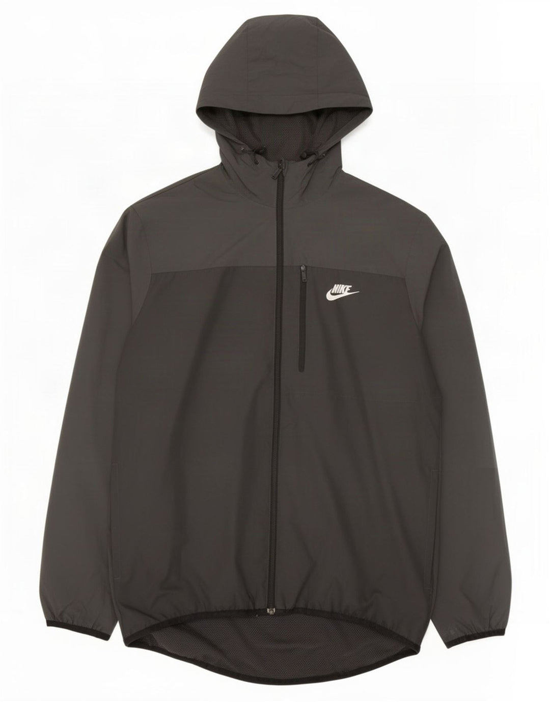 Nike Veste de pluie à capuche pour homme UK 38 Medium Noir Polyester