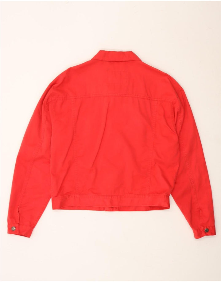 JOOP Womens Denim Jacket IT 52 2XL Red Cotton Vintage Joop and Second-Hand Joop from Messina Hembry 