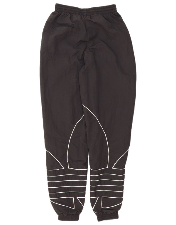 Adidas Pantalon de survêtement graphique pour femme Joggers UK 6 Small Noir Polyester