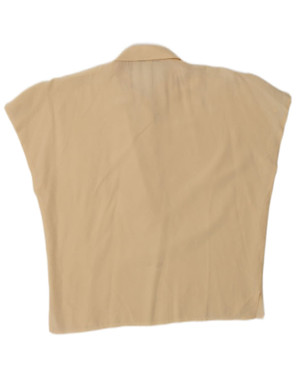 Paolo Tonali Chemisier surdimensionné pour femme UK 10 Petit Beige