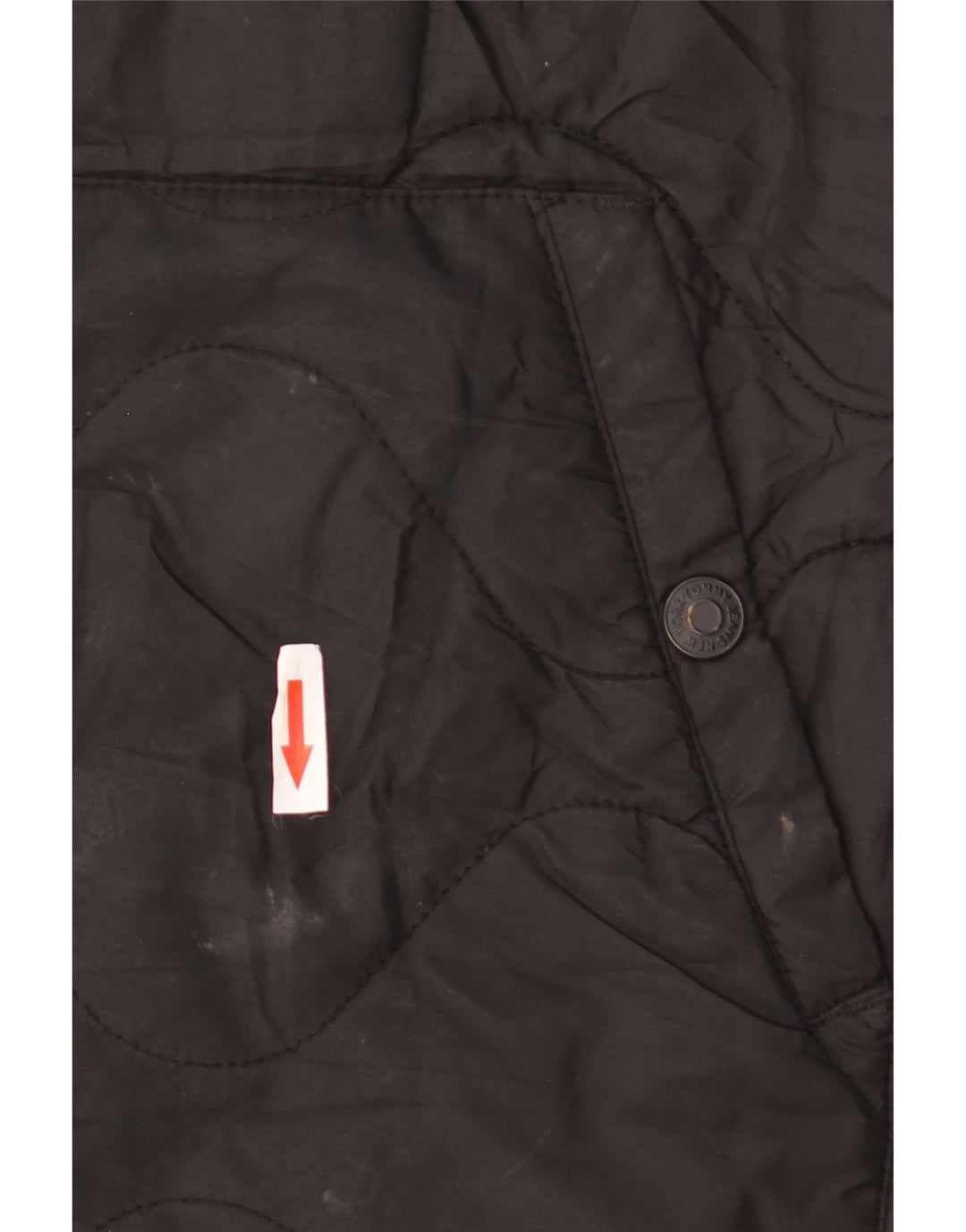 Tommy Hilfiger Manteau rembourré surdimensionné pour femme UK 10 Petit Noir Polyester