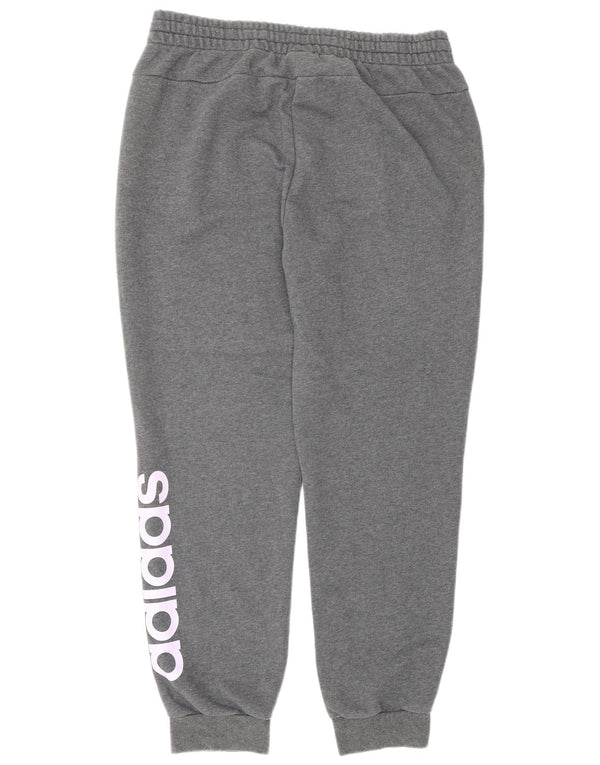 Adidas Pantalon de survêtement graphique pour femme Joggers UK 20/22 XL Gris Coton