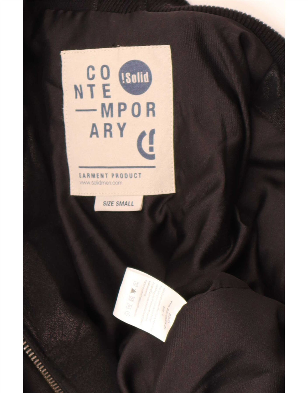 Veste en cuir pour homme contemporain UK 36 Petit cuir noir