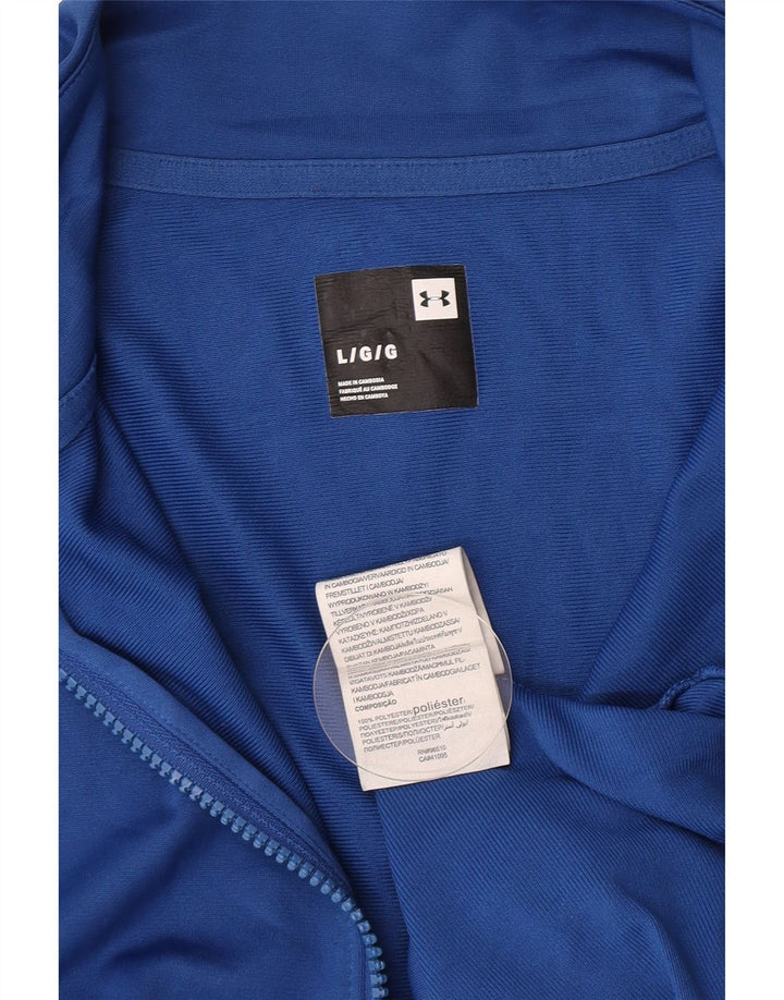 Under Armour Veste de survêtement pour homme Large Bleu Colorblock Polyester